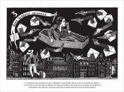 Une planche de la série Nick Carter et André Breton