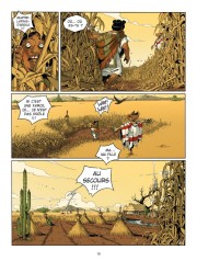 Une planche de la série Le Serpent et la Lance