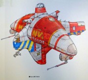 Concept art de Moebius pour le 5e élément