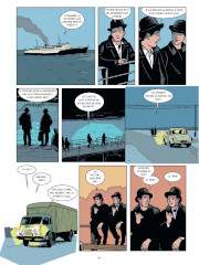 Une planche de la série Les Beatles à Paris